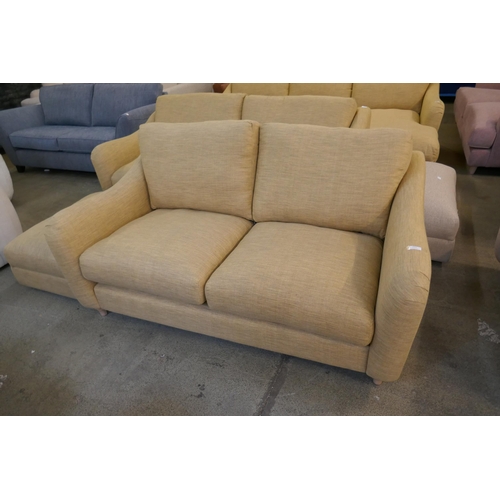 1555 - A Hattie Oslo ochre two seater sofa