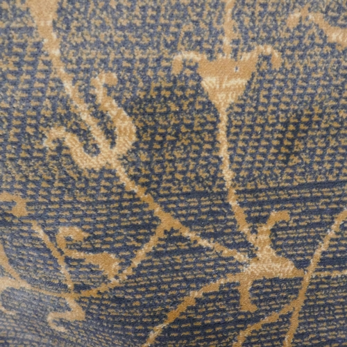 1560 - A duck egg blue and gold ground Cashmere carpet with all over floral design 300 x 200cm