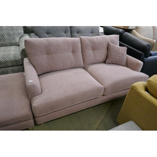 1580 - An Amor Brecon rose three seater sofa