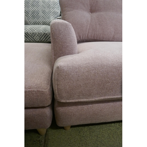 1580 - An Amor Brecon rose three seater sofa