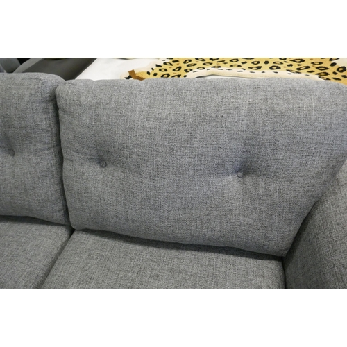 1582 - A Briggs Sparr grey three seater sofa