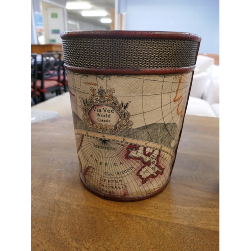 1591 - A map themed paper bin