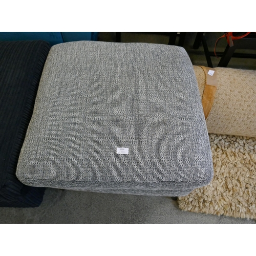 1598 - A grey hopsack footstool