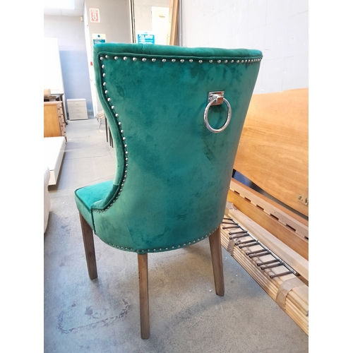 1541A - A Green Velvet Side Chair