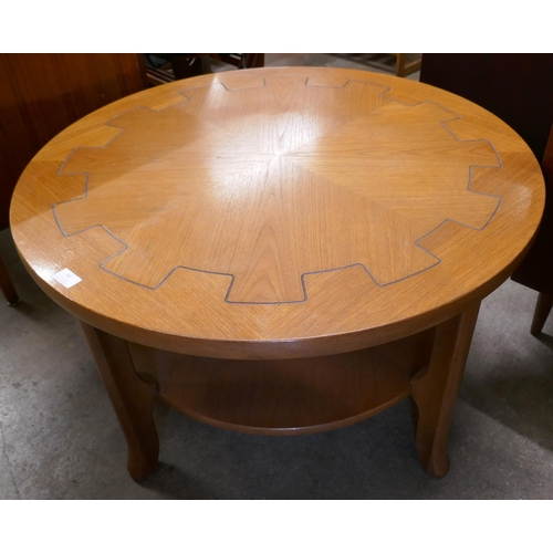 14 - A Nathan teak circular coffee table