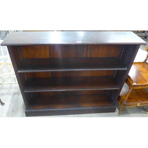 144 - A Victorian mahogany open bookcase