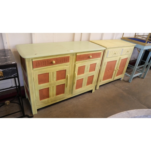 217 - Two painted sideboards