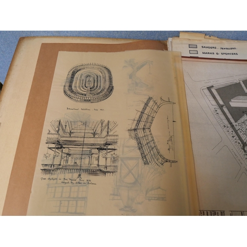 281 - A folio of architectural drawings (19th Century to 1960's)