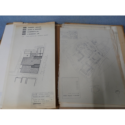 281 - A folio of architectural drawings (19th Century to 1960's)