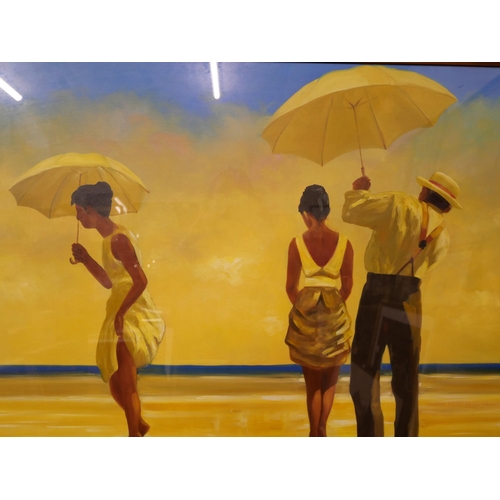 284 - A large Jack Vettriano print, framed