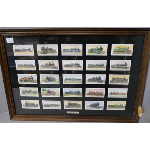 292 - Assorted framed cigarette cards and advertising prints