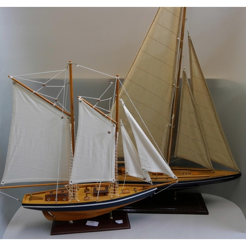 368 - Two model yachts