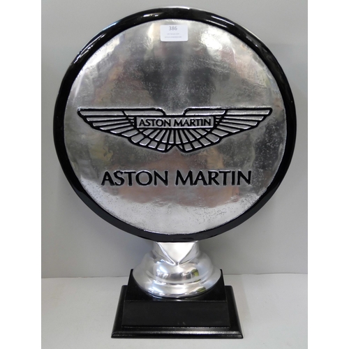 386 - A large Aston Martin motoring emblem