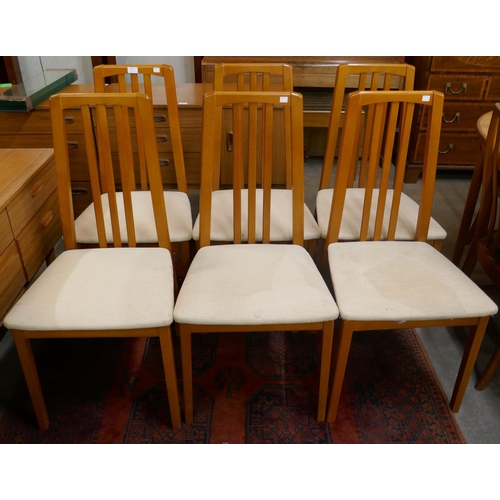 40 - A set of six Morris of Glasgow teak dining chairs