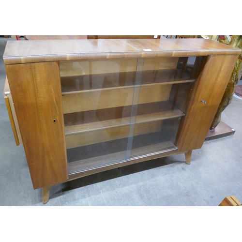 42 - A tola wood bookcase and a teak bookcase