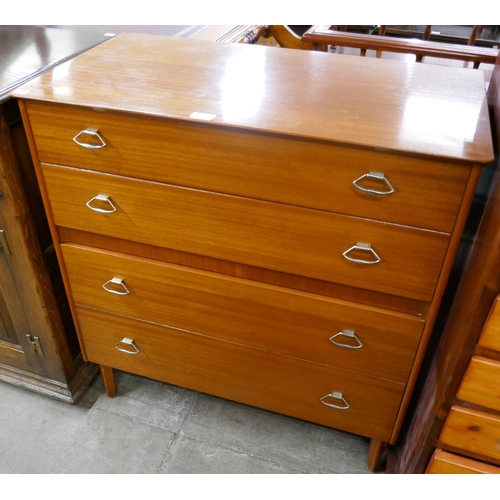 52 - A Lebus teak chest of drawers