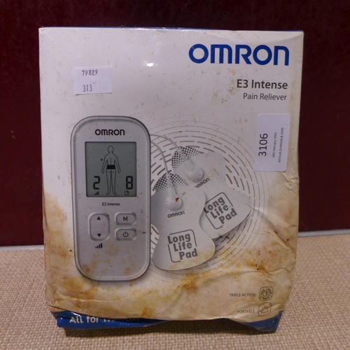 3106 - Omron E3 Intense Pain Reliever         (313-55)   * This lot is subject to vat