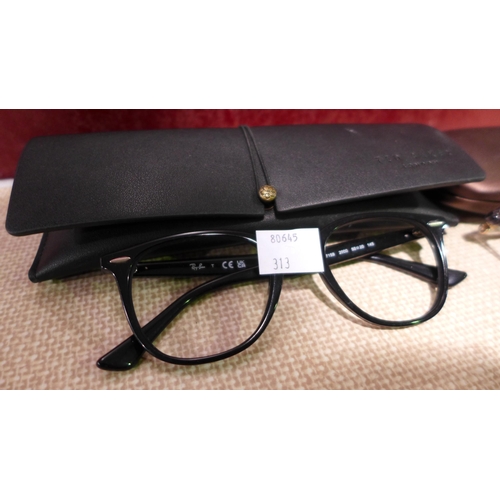 3108 - Rayban Black Plastic Glasses & Ted Baker Karina Glasses - Damaged (313-454,471)   * This lot is subj... 