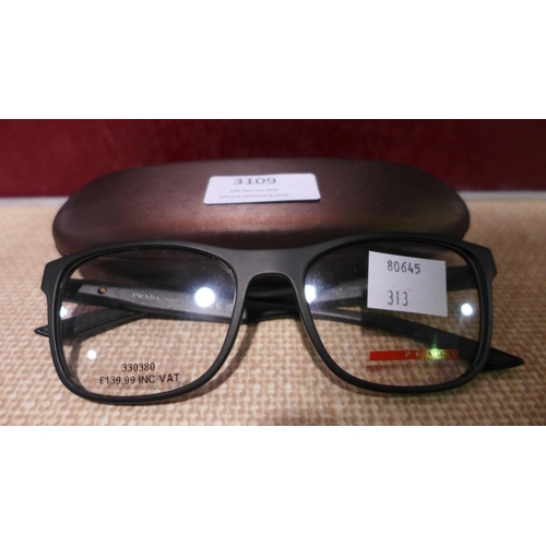 3109 - Prada Black Plastic Glasses - Original RRP £125.84 + vat       (313-455)   * This lot is subject to ... 