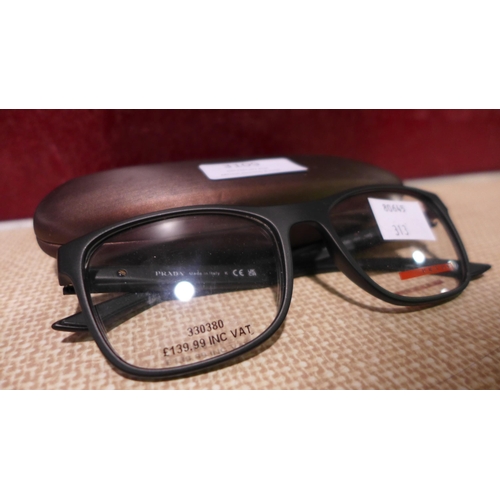 3109 - Prada Black Plastic Glasses - Original RRP £125.84 + vat       (313-455)   * This lot is subject to ... 