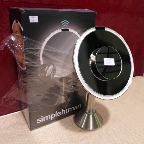 3115 - Simplehuman Sensor Mirror, original RRP  £99.99 + vat (314-64) *This lot is subject to vat