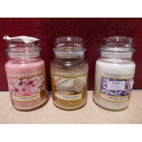 3116 - Yankee Candle 3Pk     (314-127) *This lot is subject to vat