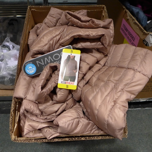 3269 - Quantity of women's 32° Heat mixed sized lightweight down jackets * this lot is subject to VAT