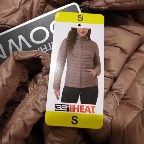 3269 - Quantity of women's 32° Heat mixed sized lightweight down jackets * this lot is subject to VAT