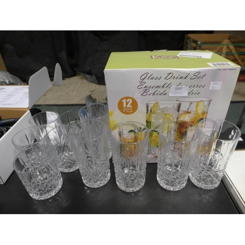 3287 - Glass Drink Set    (313-474)   * This lot is subject to vat