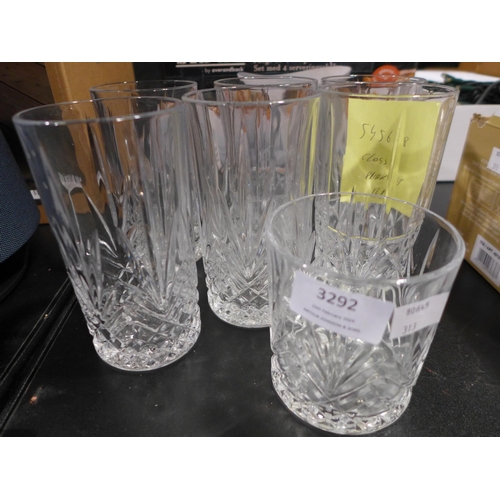 3292 - Glass Drink Set    (313-473)   * This lot is subject to vat