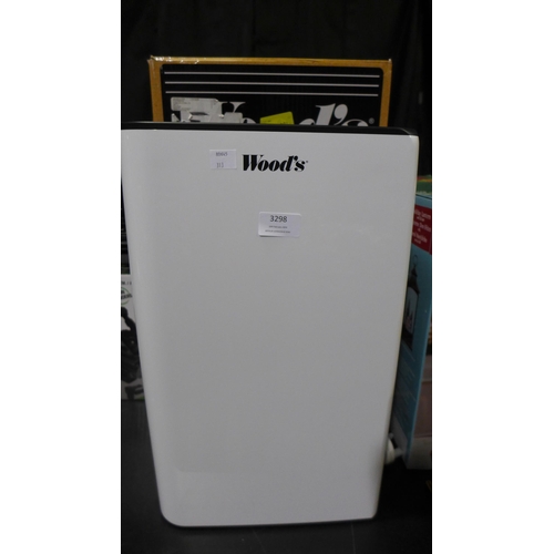 3298 - Woods White 10L Dehumidifier - Model Mdk11, Original RRP £119.99 + vat             (313-460)   * Thi... 