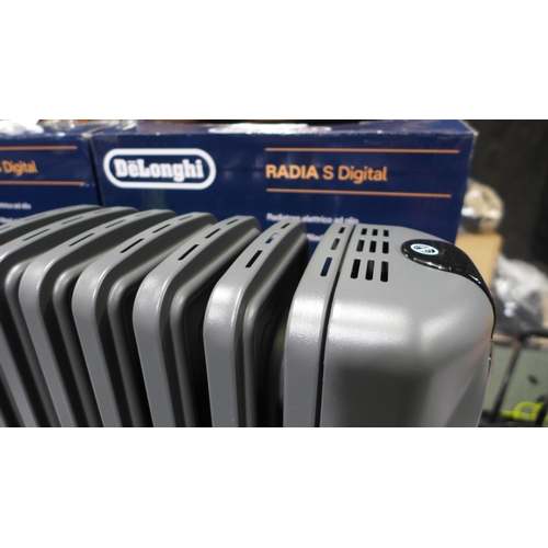 3300 - Delonghi Oil Filled Grey Radia S Digital Radiator   (313-463)   * This lot is subject to vat