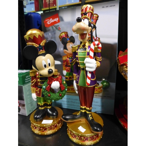 3314 - Disney NutCrackers (Mickey/Goofy) - One Damaged (314-327) *This lot is subject to vat