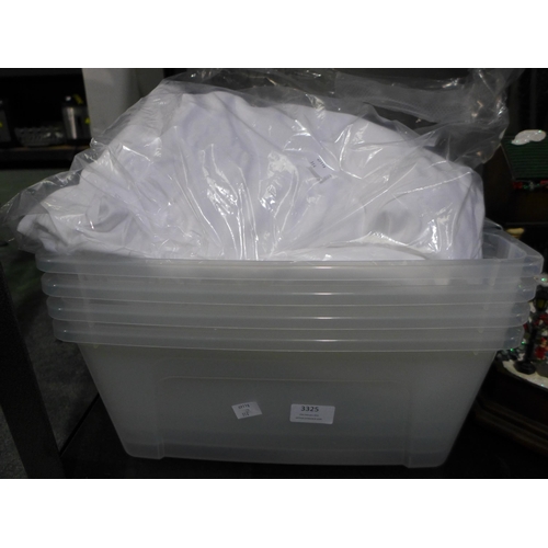 3325 - Iris 15L Storage Box, 800Tc Egyptian Superking Bedding, original RRP  £99.99 + vat  (314-264,293) *T... 