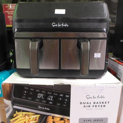 3330 - Sur La Table Double Air Fryer,  (314-299) *This lot is subject to vat