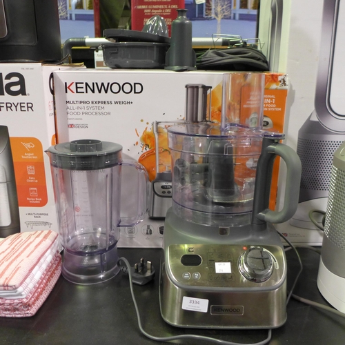 3334 - Kenwood Multi-pro Express Weigh+ Food Processor, original RRP  £109.99 + vat (314-321) *This lot is ... 