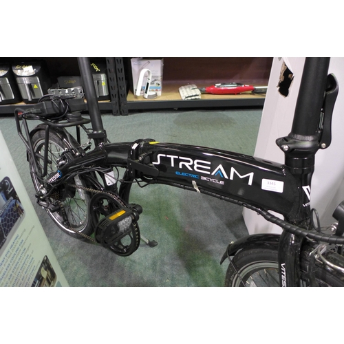 3345 - Vitesse Stream Folding E-Bike With Charging Lead, original RRP  £749.99 + vat (314-270) *This lot is... 