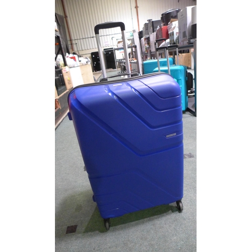 3354 - American Tourister Jetdriver Large 79Cm  4 Wheel Spinner Case - Navy   (314-43) *This lot is subject... 