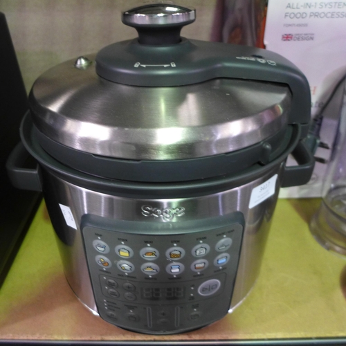 3417 - Sage 'The Fast Slow Go' Pressure Cooker, Model  Spr680Bss2Guk1   , original RRP  £116.66 + vat (314-... 