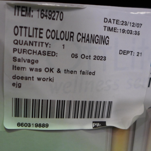 3424 - Ottlite Colour Changing  Led Desk Lamp   (314-290) *This lot is subject to vat