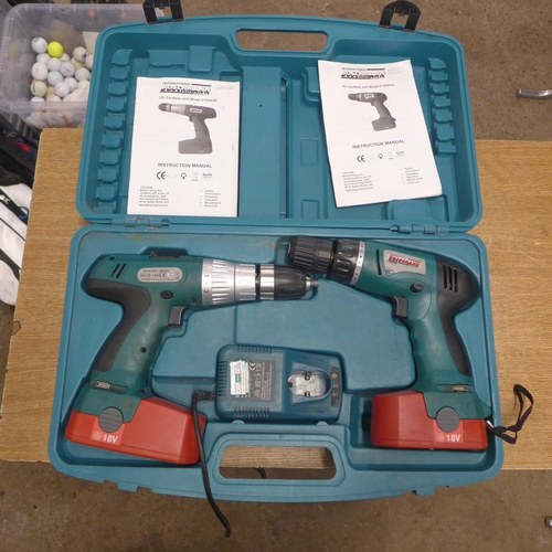 2016 - A Bosch 18v twin drill kit (CT0585)