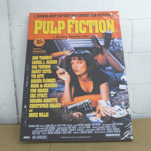 2072 - A canvas print of Pulp Fiction movie poster