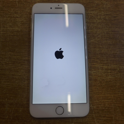 2108 - Apple iPhone 6, 16gb in silver with box and charger