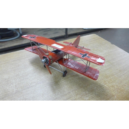 2133 - A tin plate bi-plane