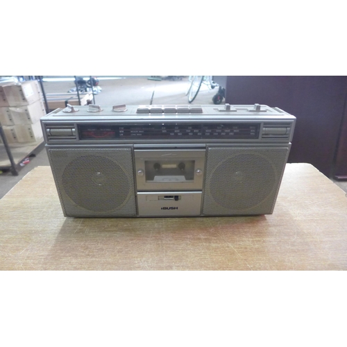 2149 - Three vintage radios including a Sony CFS-212L radio cassette recorder, a Bush 6290 stereo radio cas... 