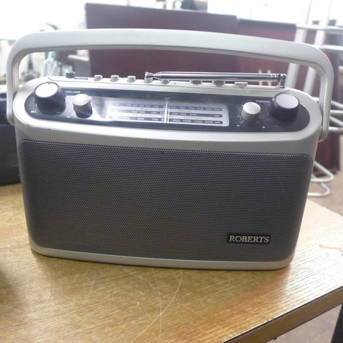 2161 - A quantity of assorted radios including a Philips (AZ102B) DC sound machine, a Roberts Elise DAB rad... 