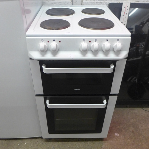 2195 - A Zanussi 4-ring twin oven electric cooker