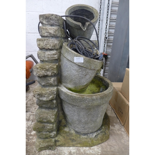 2225 - A 3-tier water feature - W