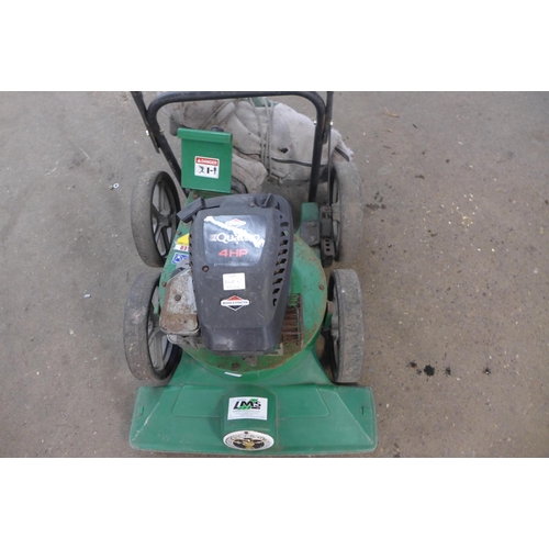 2248L - A Quattro Billy Goat 4HP leaf collector