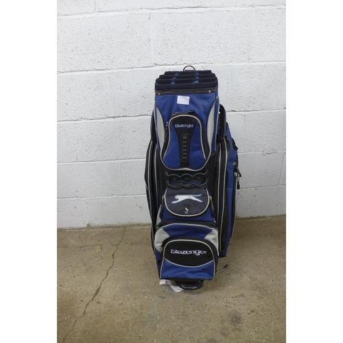 2253 - A Slazenger golf bag and a Longridge golf caddy